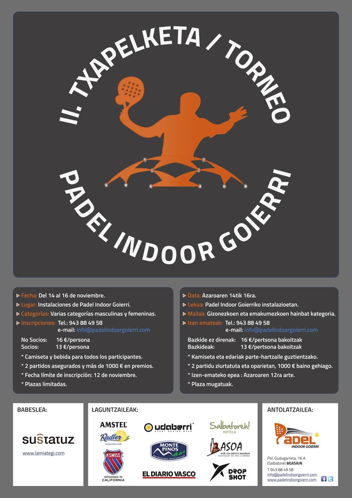 II. Torneo Padel Indoor Goierri