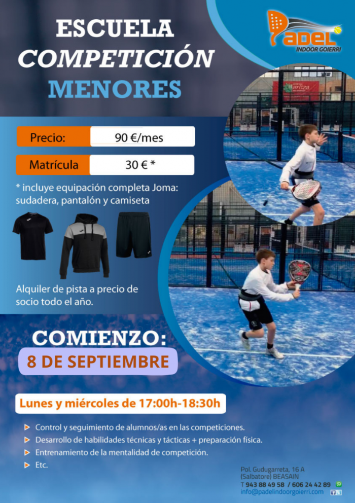 Escuela Competición Menores 2025