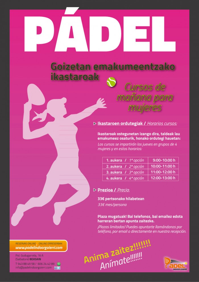 Cursos de mañana para mujeres