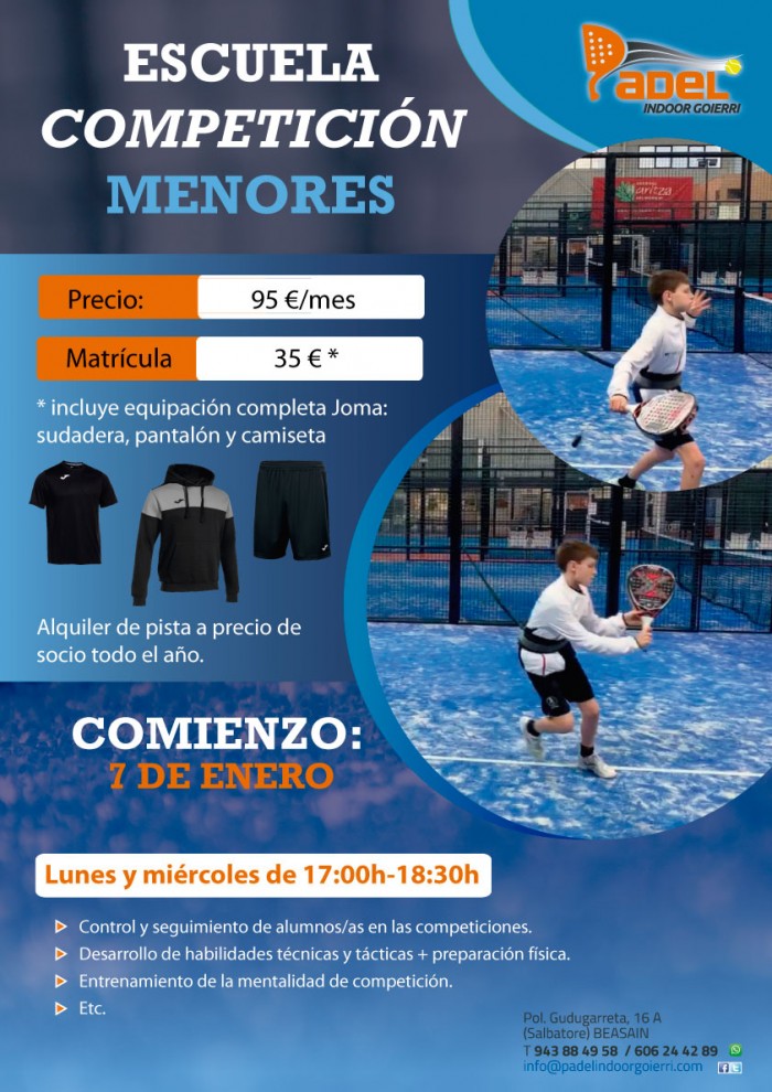 Escuela Competición Menores 2026
